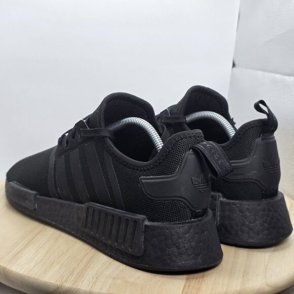Mens Size 10 - Adidas NMD_R1 Triple Black Athletic Shoes Sneakers - Picture 6 of 7